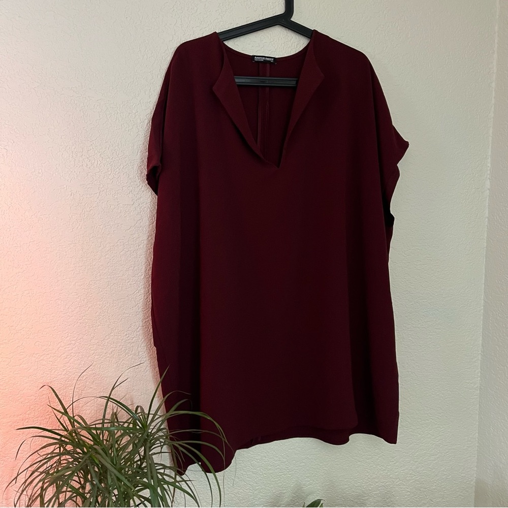 American Apparel maroon loose mini dress